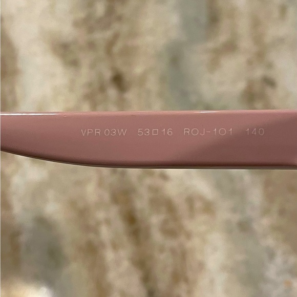 Prada glasses frame made in Italy, model VPR03W ROJ-101, with matching case - Picture 6 of 9